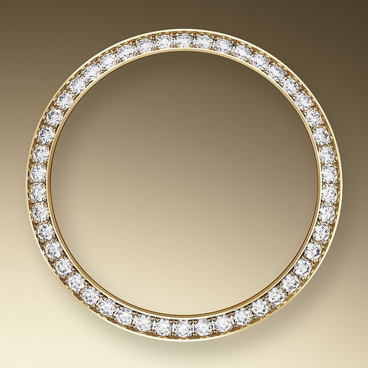 Datejust 31, Oystersteel, 18kt Yellow Gold and diamonds, Ref# 278383RBR-0015
