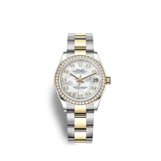 Datejust 31, Oystersteel, 18kt Yellow Gold and diamonds, Ref# 278383RBR-0027