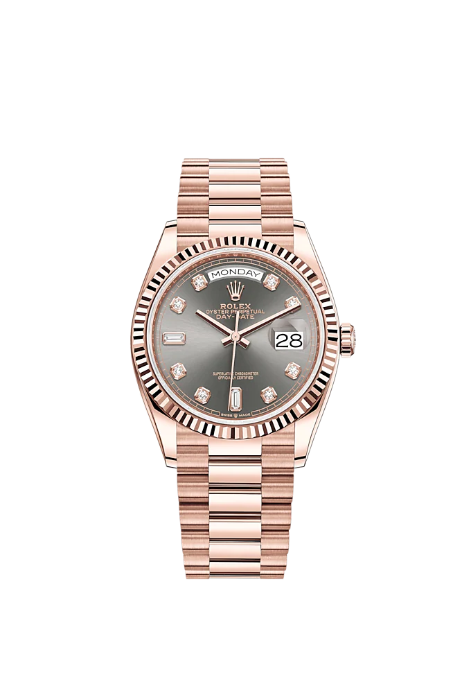 Day-Date, 36mm, 18k Everose Gold, Ref# 128235-0050