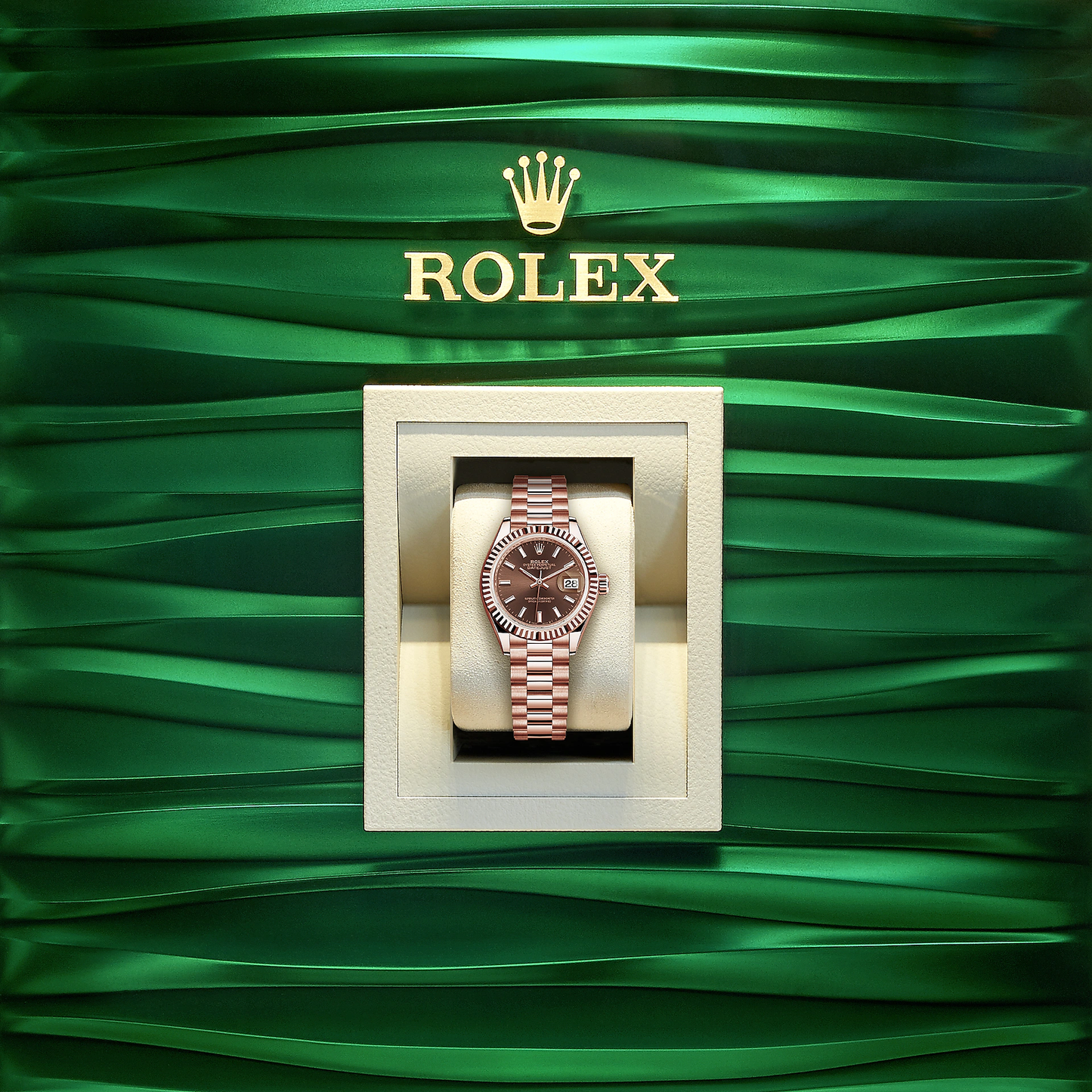 Lady-Datejust 28, 18k Everose Gold, Ref# 279175-0007